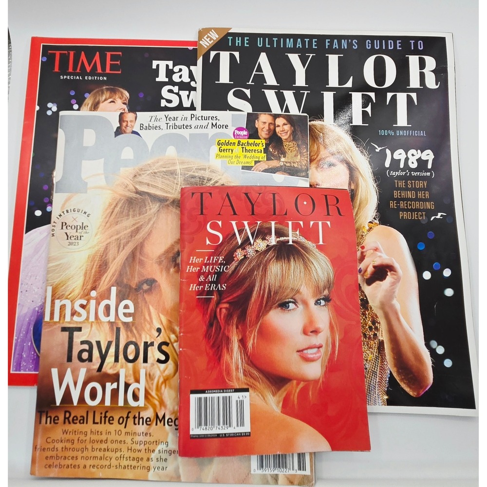 Taylor Swift Magazine Lot People Time Special Edition Fan Guide Eras Tour 4pc